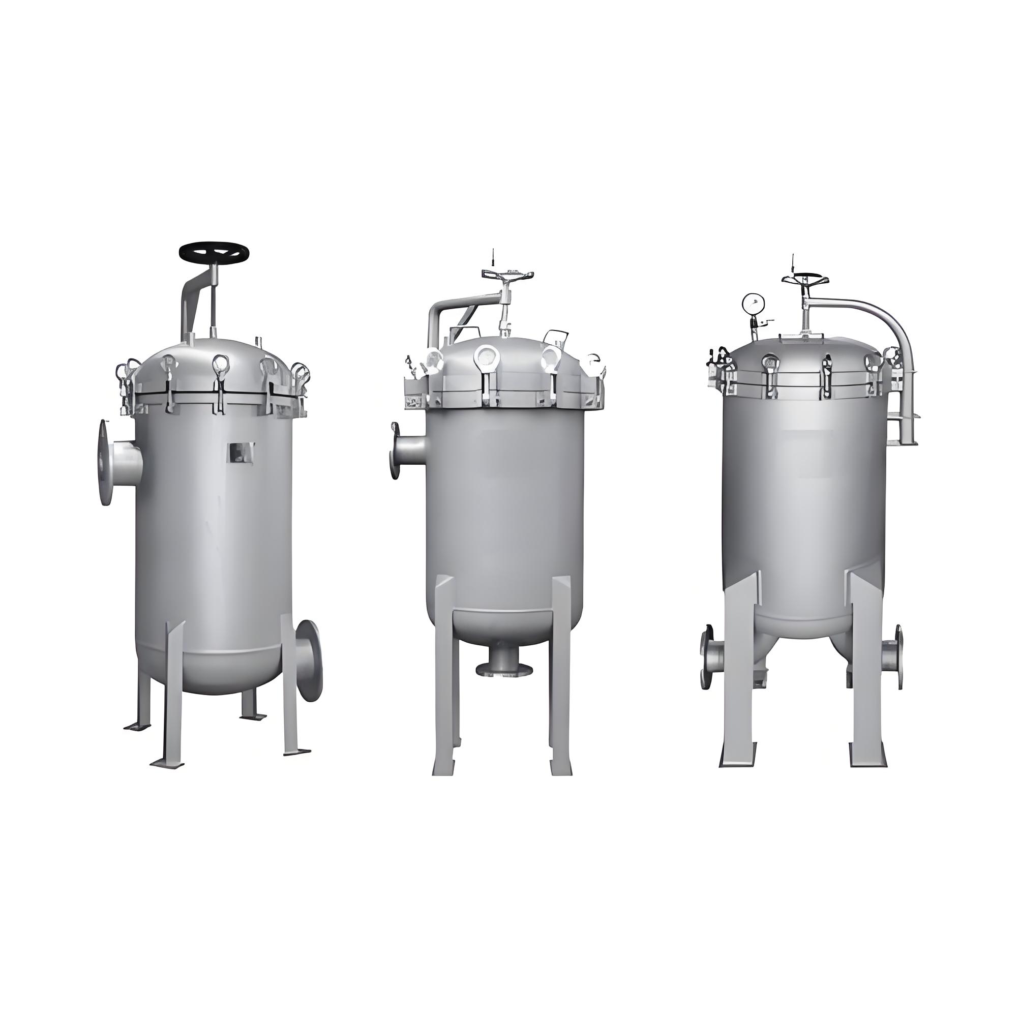 Industrial stainless steel bag filter housings multi bags 304/316L